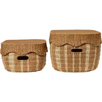 Ferm Living Rivan Lot de Baskets de Rangement