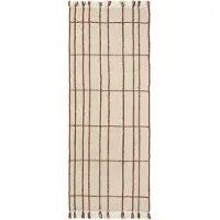 Ferm Living Sen Runner Tapis Parchment|Chestnut