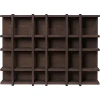 Ferm Living Tilem Étagère 6x4 | Dark Stained Oak