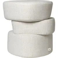 Ferm Living Plyo Ottoman Off-white