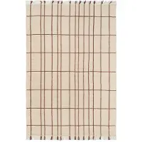 Ferm Living Sen Rug Tapis 170 x 240 | Parchment|Chestnut
