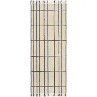 Ferm Living Sen Runner Tapis Parchment|Indigo