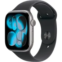 Apple Watch Series 11 gps + Cellular - 46mm Space Grey Aluminium Case Black Sport Band S/m
