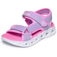 SKECHERS Sandales av. Lumière - Filles Heart - Lavender/Rose - - 28 - Sandales