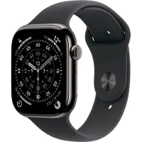 Apple Watch Series 11 gps + Cellular - 46mm slate Titanium Case Black Sport Band M/l