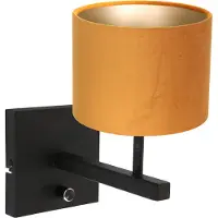 Steinhauer Applique noire Stanger avec du velours doré