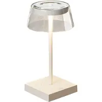 Gnosjö Konstsmide Lampe de table rechargeable Scilla blanc