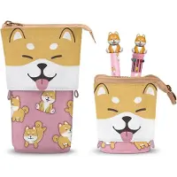 KARACTERMANIA Oh My Pop ! Trousse à crayons pop-up avec stylo à bille 10 couleurs et stylo gel effaçable Shiba