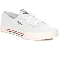 Pepe Jeans Baskets basses 'Brady' noir / blanc