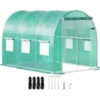 Vevor Toit arqué Serre en film plastique Serre pour plantes 3x2,1x2,1m