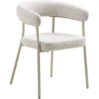 Ebuy24 Trivio chaise de salle à manger couleur sable.