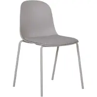 Ebuy24 Madalena chaise de salle à manger gris clair.