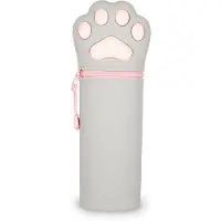 Legami Trousse 2 en 1 Kawaii patte de chat gris