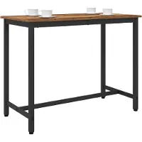 vidaXL Table vieux bois 100 x 50 x 76,5 cm Ingénierie bois et acier
