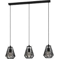 Eglo Lampe de table à manger noire Stype