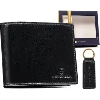 Peterson Coffret cadeau portefeuille et porte-clés en cuir moyen pour homme