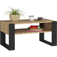Akord Table Basse Domi Chêne Artisan/Noir 92X53X45