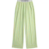 Ralph Lauren Pantalon de pyjama ' Shirting Stripes ' vert / blanc
