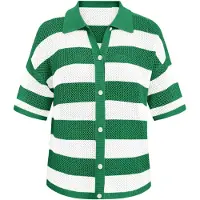 Imily Bela Cardigan vert / blanc