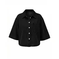 Imily Bela Chemisier noir denim