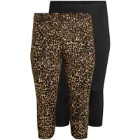 Zizzi Leggings beige clair / marron / noir