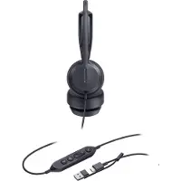 Yealink Casque double équipe avec port USB-C/A, filaire, appels/musique, 20 - 20000 Hz, 160 g, casque, noir