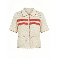 Imily Bela Cardigan écru / orange foncé