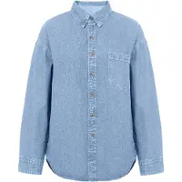 Imily Bela Chemisier bleu denim