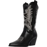 Salinyang Bottes de cowboy beige / noir