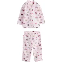 Next Pyjama moka / magenta / rose clair / blanc