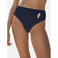 Love & roses Bas de bikini bleu marine