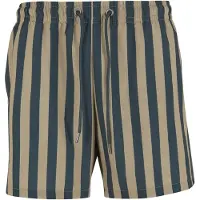 Urban Classics Shorts de bain beige foncé / vert foncé