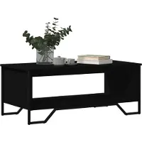 vidaXL Table basse noire 100x51x40 cm Bois composite