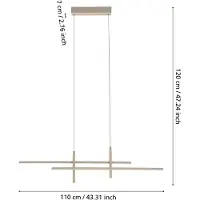 Eglo Suspension design Trepiliano brun sable