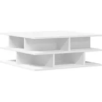 vidaXL Table basse blanche 70x70x29 cm Bois composite