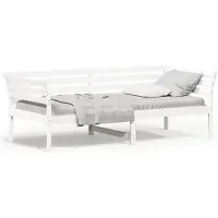 vidaXL Lit de jour sans matelas Blanc 90x200 cm Pin massif