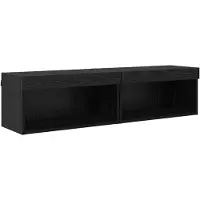 vidaXL Meubles TV 2 pcs Chêne noir 60 x 30 x 30 cm Bois d'ingénierie