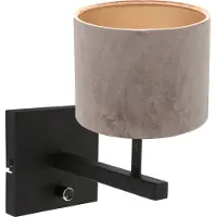 Steinhauer Lampe de table en velours Stanger