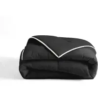 Sleeptime Couette 2 en 1 réversible - Couette sans housse - 200x200 - Noir