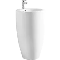 Mexen Alona lavabo à poser au sol 50 x 50 cm, blanc - 26094800
