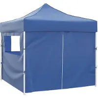 vidaXL Tente de réception bleue 291 x 291 x 315 cm Tissu Oxford