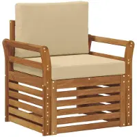 vidaXL Ensemble de canapés d'extérieur en bois d'acacia massif et polyester