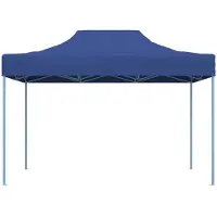 vidaXL Tente de réception bleue 280 x 410 x 315 cm Tissu Oxford
