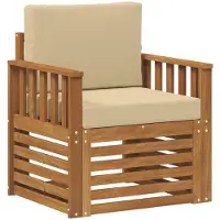 vidaXL Ensemble de canapés d'extérieur en bois d'acacia massif et polyester