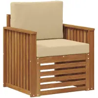vidaXL Ensemble de canapés d'extérieur en bois d'acacia massif et polyester