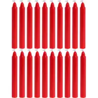 H&S Bougies décoratives de Noël Ornement de sapin de Noël 20 pcs. Rouge
