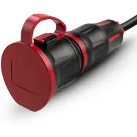 Pce Schutzkontaktkupplung DB nat LED IP54 25731-sr