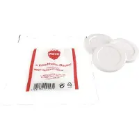 Weck 8500.20250, Couvercle de boîte, blanc, 5 pièce(s), plastique, 10 cm