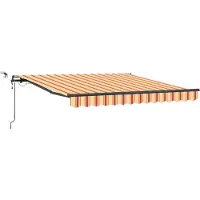 vidaXL , store enroulable jaune et orange, 350 x 250 cm, polyester
