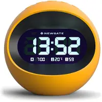 Newgate Centre of the Earth - LCD-Wecker - Gelb